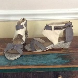 SD‎ Ostrich leather Korean sandals NEW 245 7.5